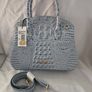 NWT Brahmin Rosetta Satchel, Heavenly Blue Melbourne